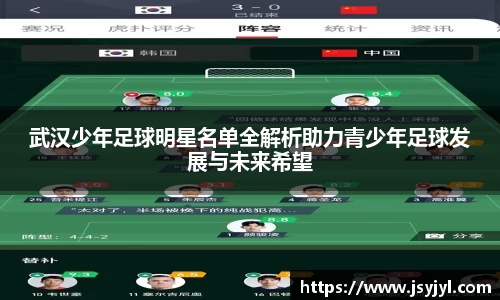 武汉少年足球明星名单全解析助力青少年足球发展与未来希望